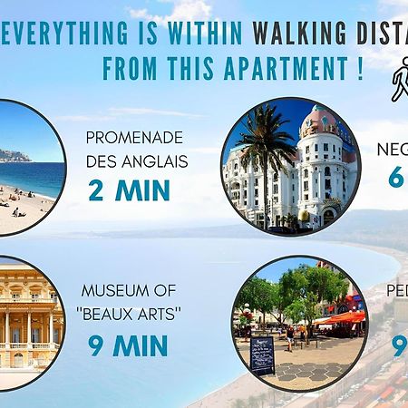 Appartement Claudia - Central - Very Close To Sea - Calm - Ac 尼斯 外观 照片